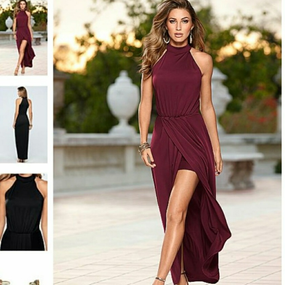 Venus Long Drape Dress